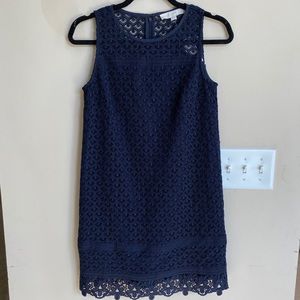 LOFT navy lace dress never worn with tags (0P)